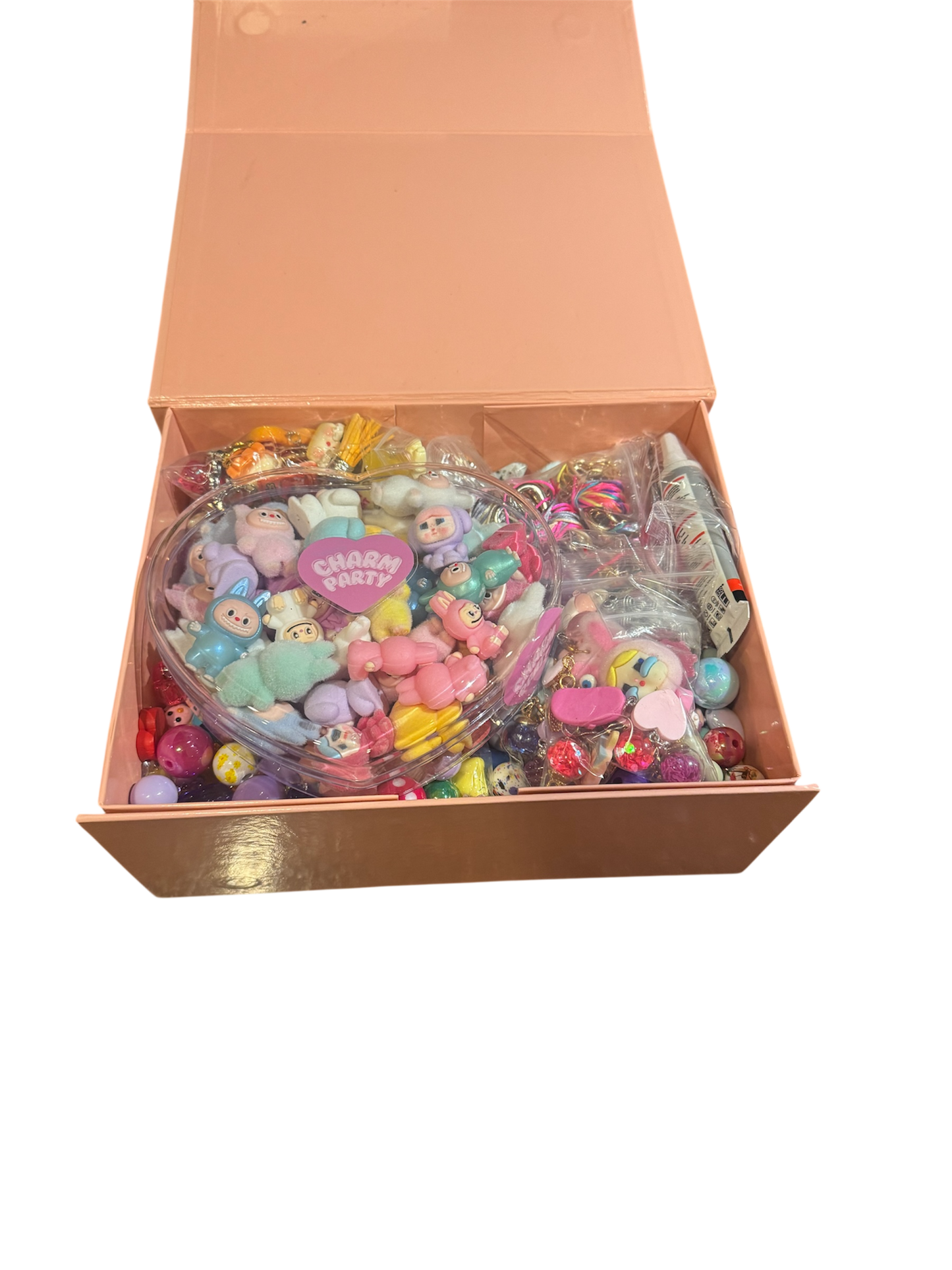 Full Party in a box for 24 Bag charms!
